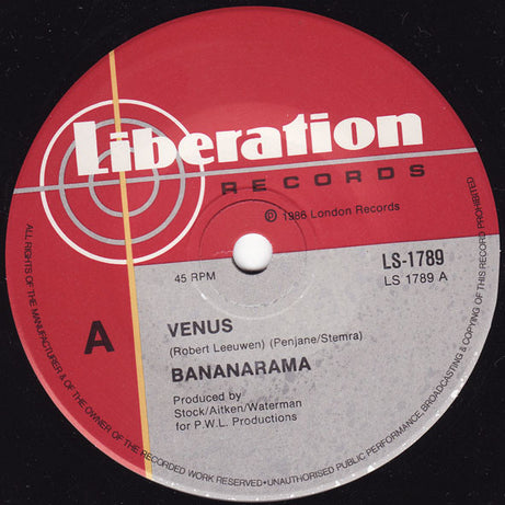 Bananarama : Venus (7", Single)