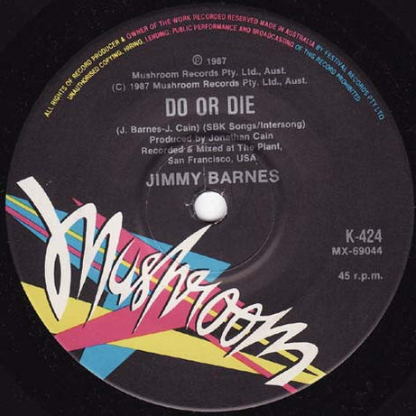 Jimmy Barnes : Too Much Ain't Enough Love (7", Single)