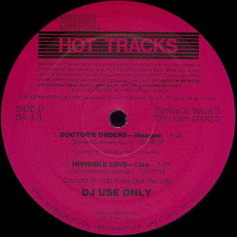 Various : Hot Tracks - Series 3, Issue 3 (2x12", Promo)