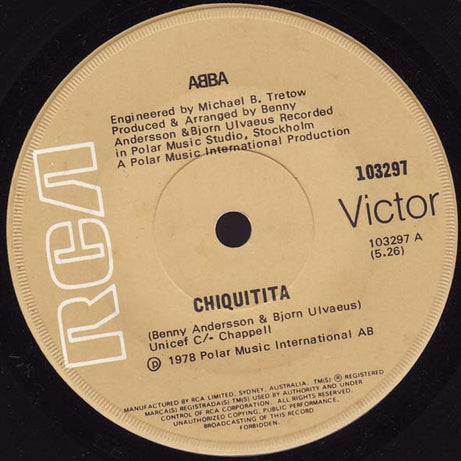 ABBA : Chiquitita (7", Single)