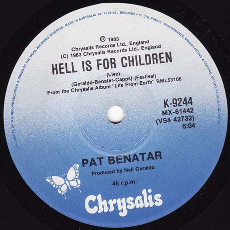 Pat Benatar : Love Is A Battlefield (7", Single)