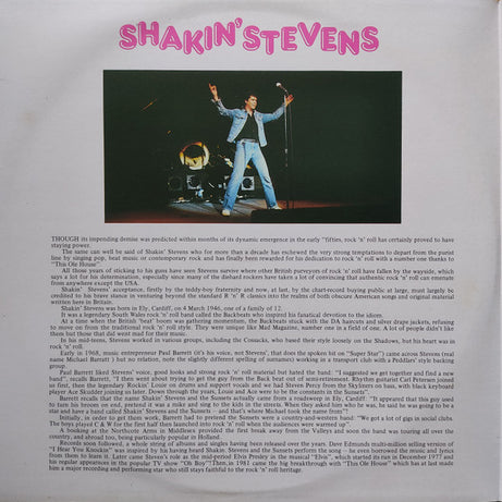 Shakin' Stevens And The Sunsets : Rockin' On (2xLP, Comp, Mono, Gat)
