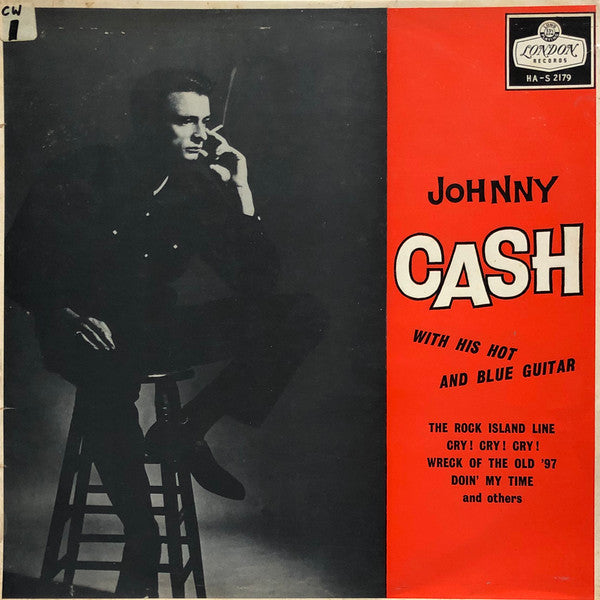 Johnny Cash : With His Hot And Blue Guitar (LP, Album)