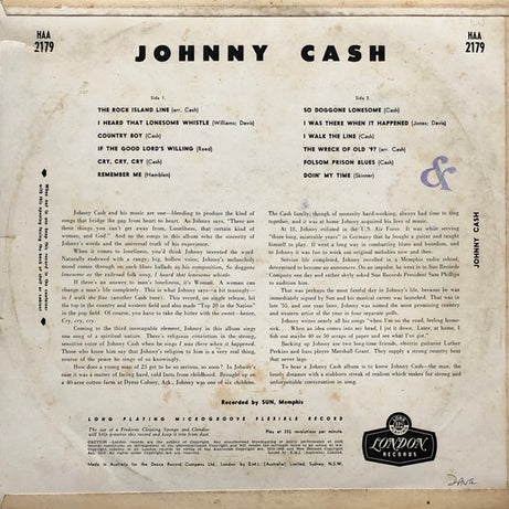 Johnny Cash : With His Hot And Blue Guitar (LP, Album)
