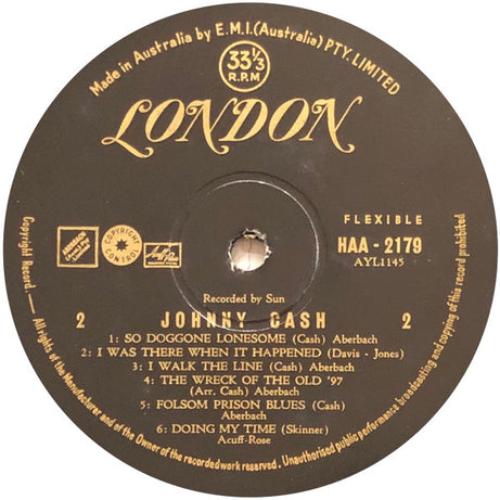 Johnny Cash : With His Hot And Blue Guitar (LP, Album)
