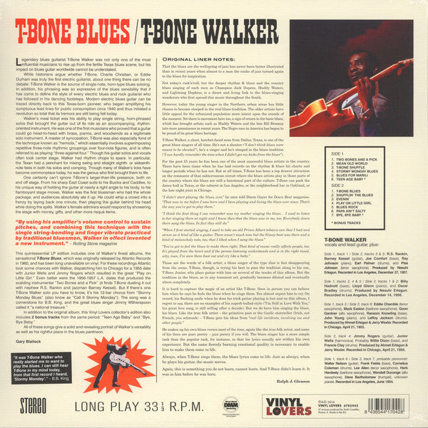 T-Bone Walker : T-Bone Blues (LP, Ltd, RE, 180)