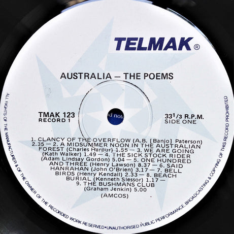 Phil Haldeman & John Downs : Australia The Poems (Record 1) (LP)