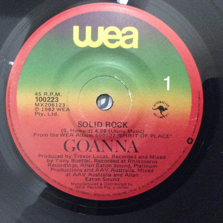 Goanna : Solid Rock (7", Single)