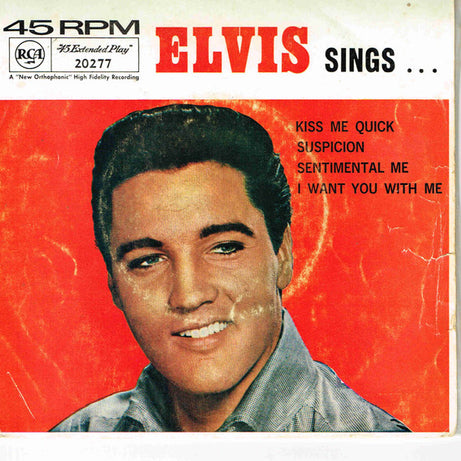 Elvis Presley With The Jordanaires : Kiss Me, Quick (7", EP)