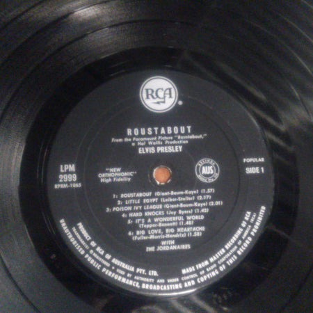 Elvis Presley : Roustabout (LP, Album, Mono)