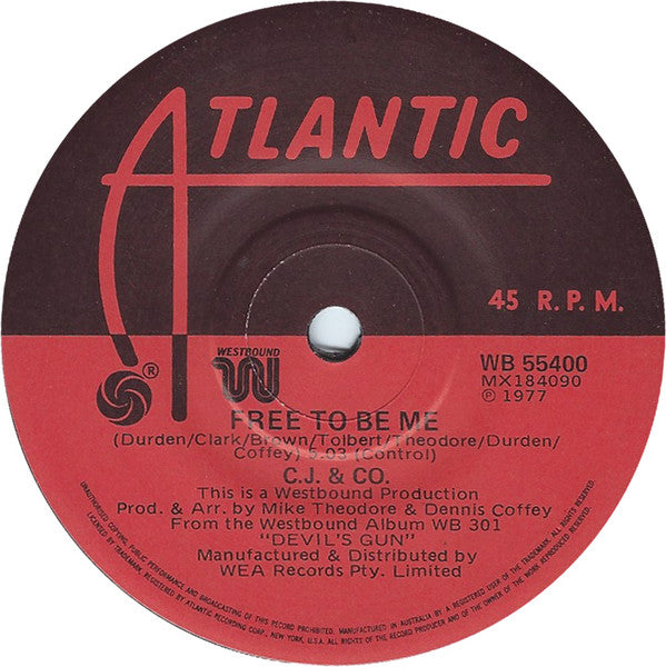 C. J. & Co.* : Devil's Gun (7", Single)