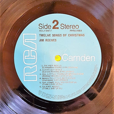 Jim Reeves : Twelve Songs Of Christmas (LP, Album, RE)