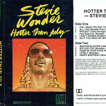 Stevie Wonder : Hotter Than July (Cass, Album)