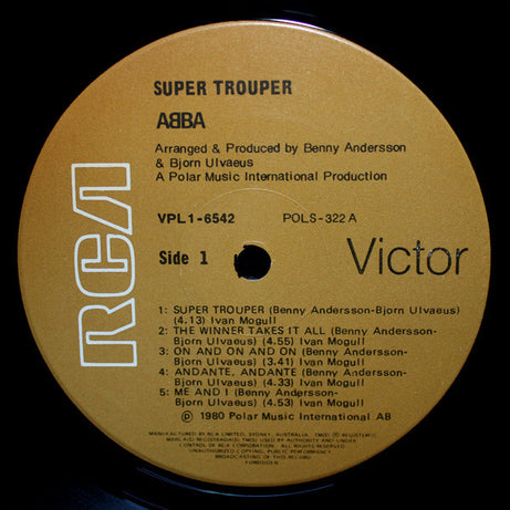ABBA : Super Trouper (LP, Album, RP)