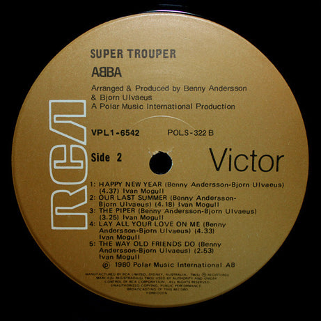 ABBA : Super Trouper (LP, Album, RP)
