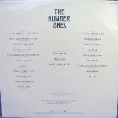 The Beatles : The Number Ones (LP, Comp, 1st + 7", EP, Comp, 1st)