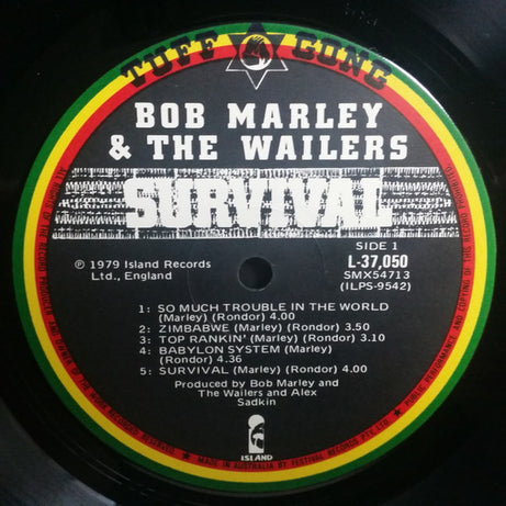 Bob Marley & The Wailers : Survival (LP, Album)