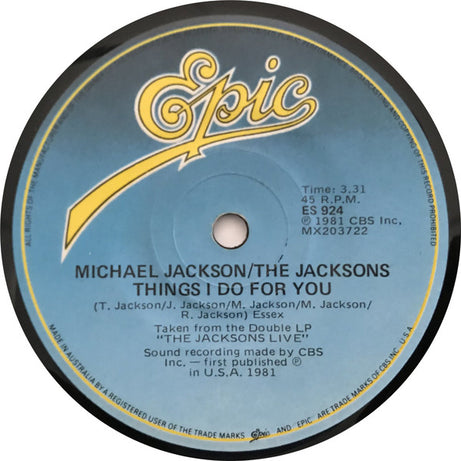 Michael Jackson : Thriller (7", Single)