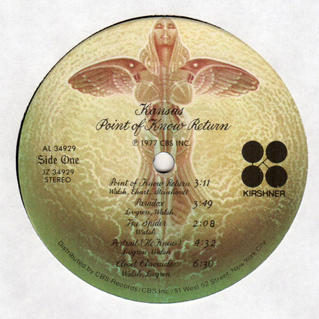 Kansas (2) : Point Of Know Return (LP, Album, San)