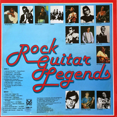 Various : Rock Guitar Legends (LP, Comp)