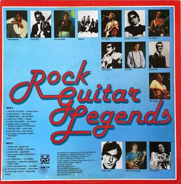 Various : Rock Guitar Legends (LP, Comp)