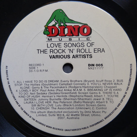 Various : Love Songs Of The Rock 'N' Roll Era (2xLP, Album, Comp)