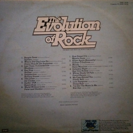 Various : The Evolution Of Rock (The Music That Made The World Turn Round) (LP, Comp)