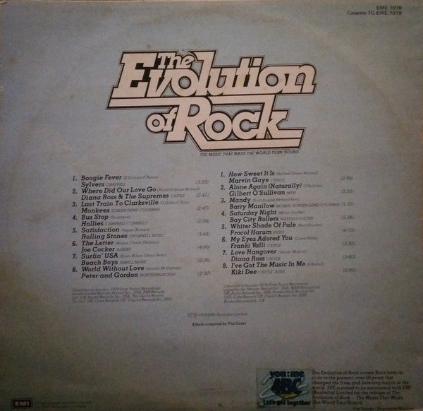 Various : The Evolution Of Rock (The Music That Made The World Turn Round) (LP, Comp)
