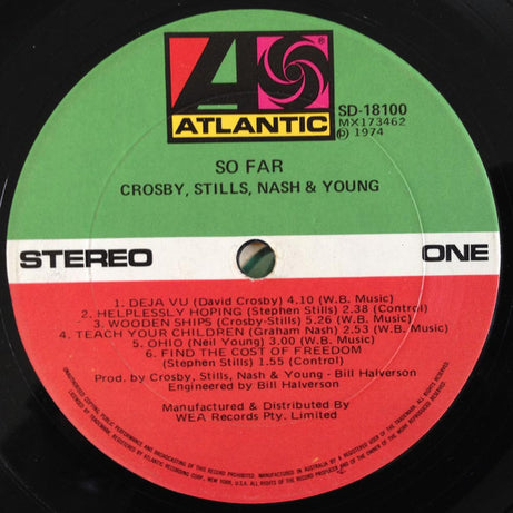 Crosby, Stills, Nash & Young : So Far (LP, Comp)
