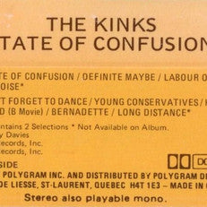 The Kinks : State Of Confusion (Cass, Album, Dol)