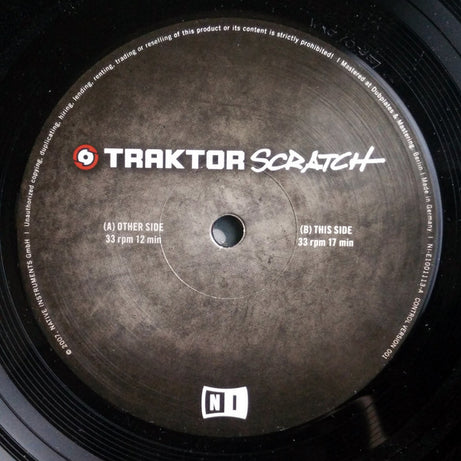 No Artist : Traktor Scratch Control Vinyl Black (12")