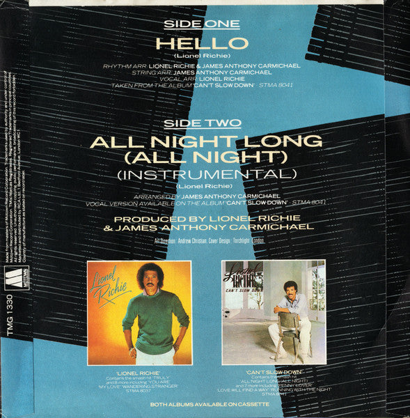 Lionel Richie : Hello (7", Single, SW )