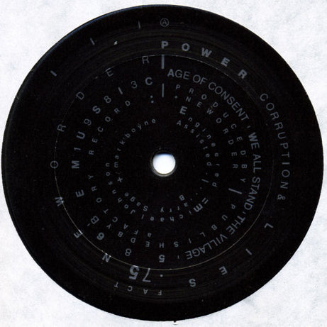 New Order : Power, Corruption & Lies (LP, Album)