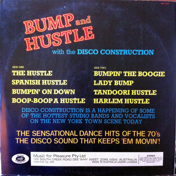 Disco Construction (2) : Bump And Hustle (LP, Album)