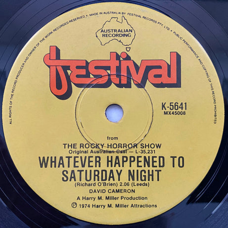 "The Rocky Horror Show" Original Australian Cast : Time Warp (7", Single, 1st)