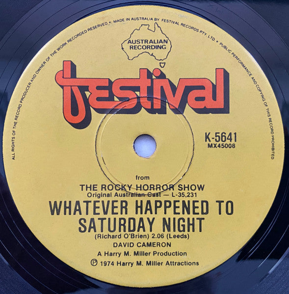 "The Rocky Horror Show" Original Australian Cast : Time Warp (7", Single, 1st)