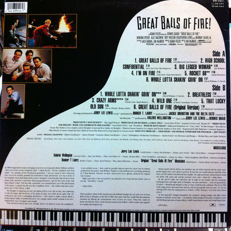 Various : Great Balls Of Fire! (Original Motion Picture Soundtrack) (LP, Album)