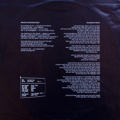 Dire Straits : Love Over Gold (LP, Album)