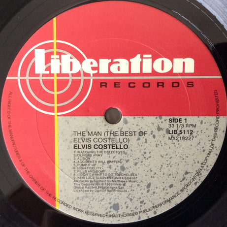 Elvis Costello : The Man (The Best Of Elvis Costello) (LP, Comp)