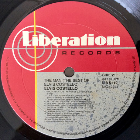 Elvis Costello : The Man (The Best Of Elvis Costello) (LP, Comp)