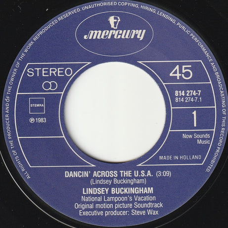 Lindsey Buckingham : Dancin' Across The U.S.A. (7", Single)