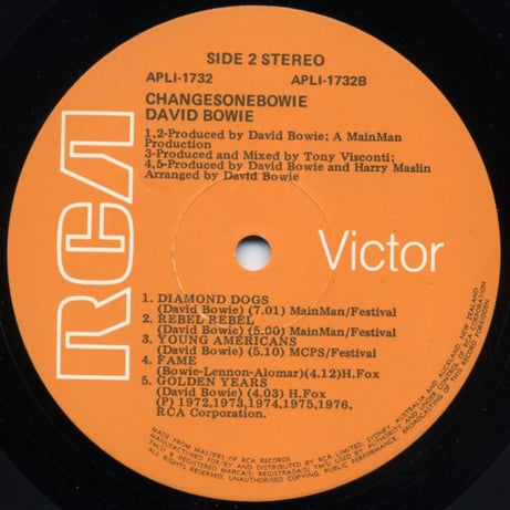 David Bowie : ChangesOneBowie (LP, Comp)