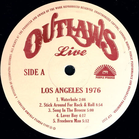 Outlaws : Los Angeles 1976 (LP, Album, Ltd)