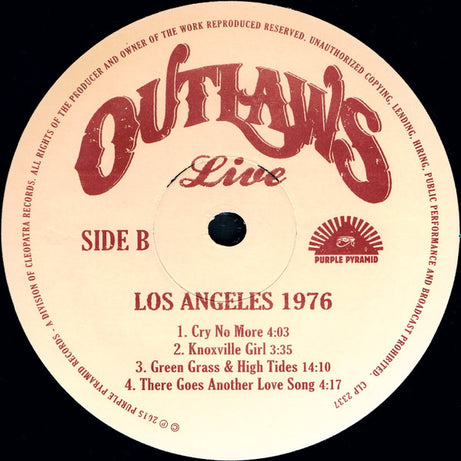 Outlaws : Los Angeles 1976 (LP, Album, Ltd)