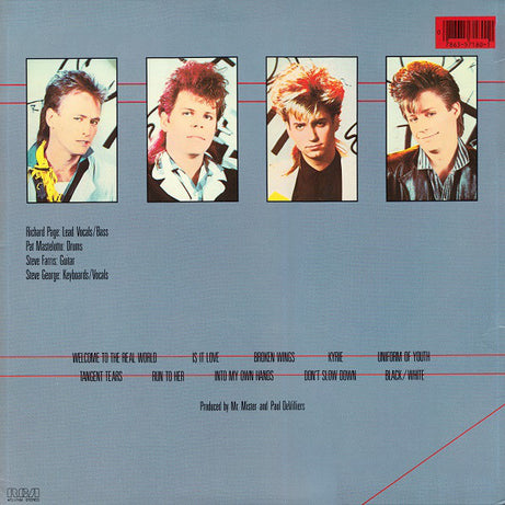 Mr. Mister : Welcome To The Real World (LP, Album, Bro)