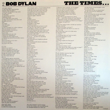 Bob Dylan : The Times They Are A-Changin' (LP, Album, Mono, RE, 180)