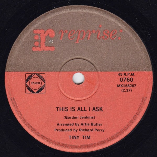 Tiny Tim : Bring Back Those Rockabye Baby Days (7", Single)