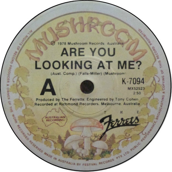 The Ferrets : Are You Looking At Me? (7", Single)