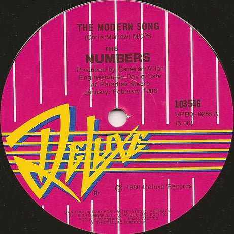The Numbers : The Modern Song (7", Single)
