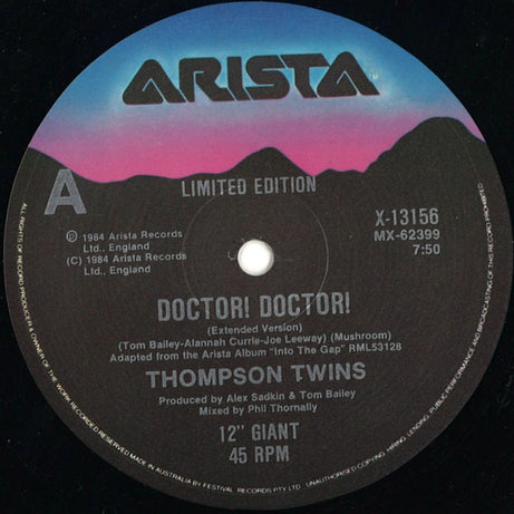 Thompson Twins : Doctor! Doctor! (12", Maxi, Ltd)